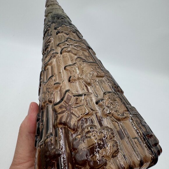 vidrios san miguel recycled glass Large smokey color Christmas Tree Spain - Picture 7 of 9